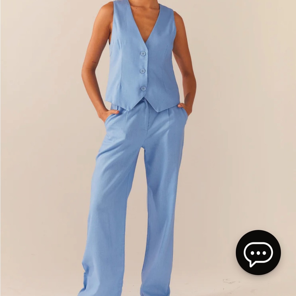 New pant/vest set - blue